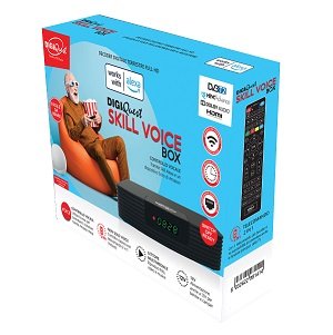 Decoder digitale terrestre DIGIQUEST SKILL VOICE BOX DVB-T2 HEVC 10 Main cod: RICD1238