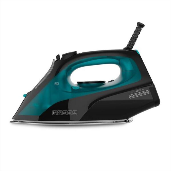 Ferro da stiro BLACK&DECKER Piastra in ceramica 2400 Watt colore Nero/Smeraldo cod: BXIR2403E