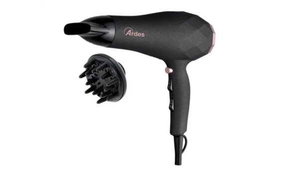 Asciugacapelli ARDES potenza 2200 W colore Nero/Rosa Cod: ARPHON02