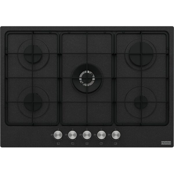 Piano Cottura FRANKE a Gas 5 Fuochi Gas 75 cm Colore Nero cod: FHSM7554GDCONE