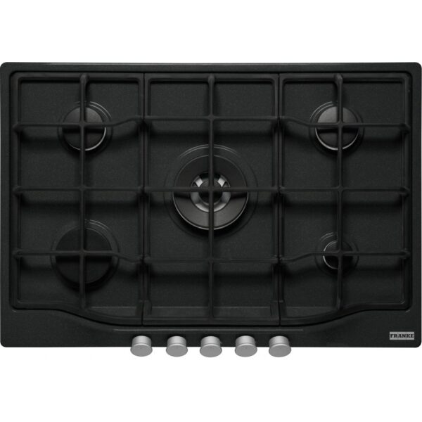 Piano Cottura FRANKE a Gas 5 Fuochi Gas 75 cm Colore Nero cod: FCH7554GTCONC