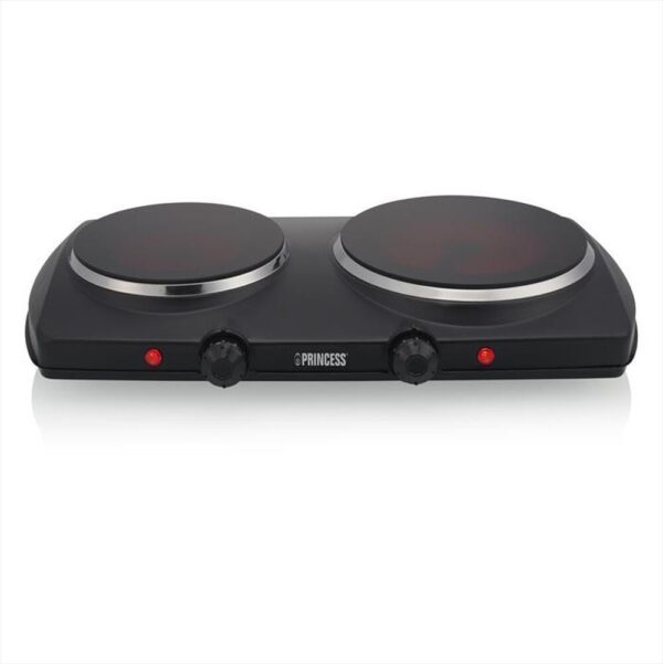 Piastra elettrica PRINCESS Double Ceramic Hot 2000 W Nera cod: 303021