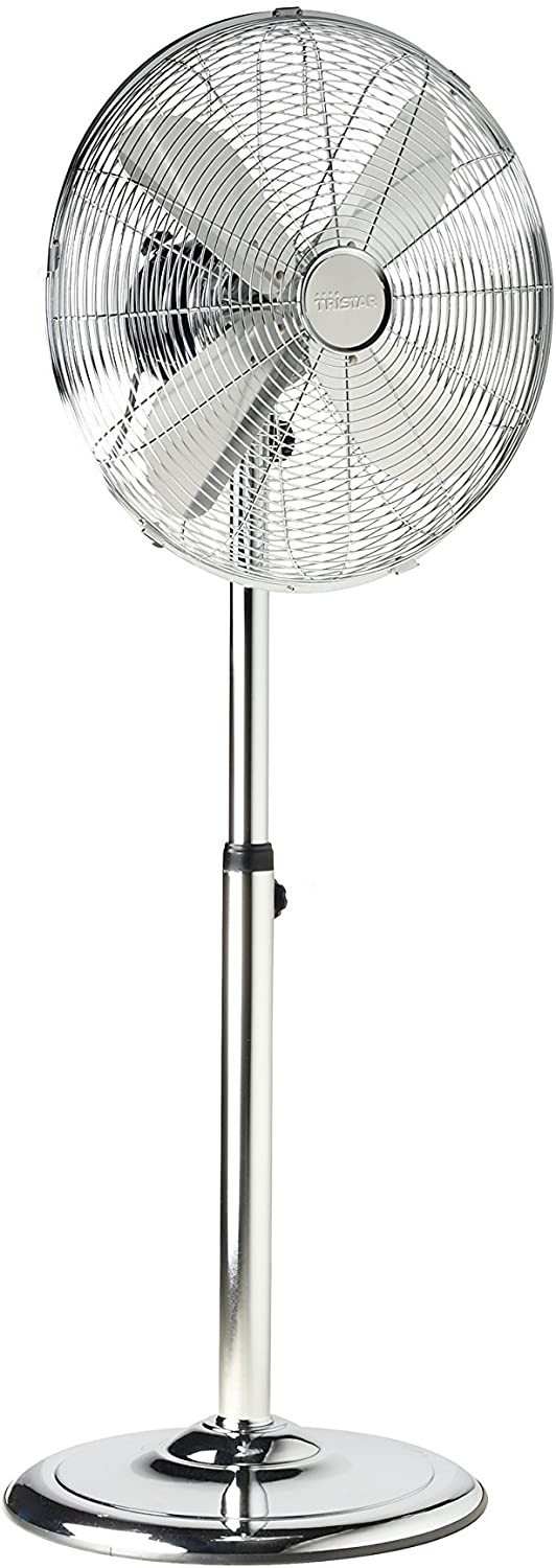 Ventilatore a Piantana TRISTAR potenza 50 W, 18/8 Stainless colore Argento cod: VE-5951