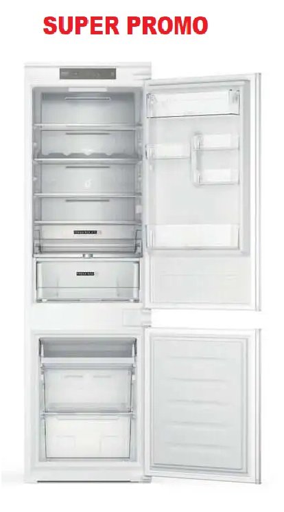 Frigorifero WHIRLPOOL Combinato da Incasso Total No Frost Classe E Capacità Lorda 250 Litri cod: WHC18 T332