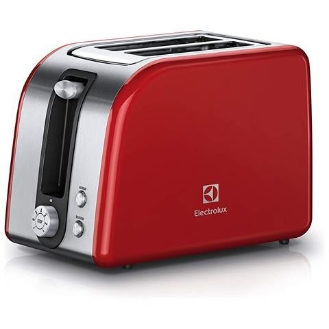 Tostapane ELECTROLUX potenza 850W colore acciaio Inox/Rosso cod: EAT7700R