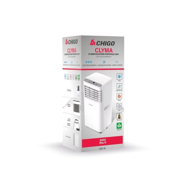 Climatizzatore portatile CHIGO 9000 BTU classe A cod: 5902495