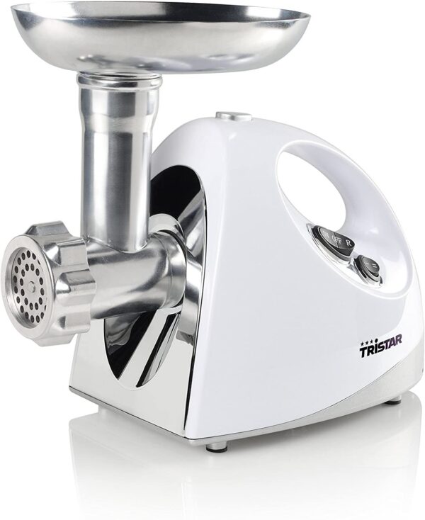 Tritacarne TRISTAR potenza 1200W e 3 lame a disco in acciaio inox Cod: VM-4210