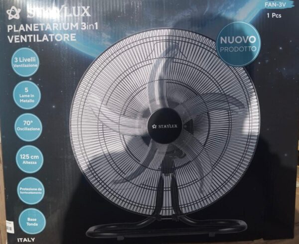Ventilatore STAYLUX a piantana 3 in 1 “Planetarium” 50W cod: FAN 3V