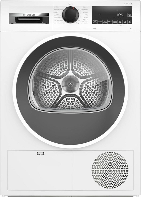 Asciugatrice BOSCH Standard 9 Kg Classe A++ a pompa di calore cod: WQG24108IT