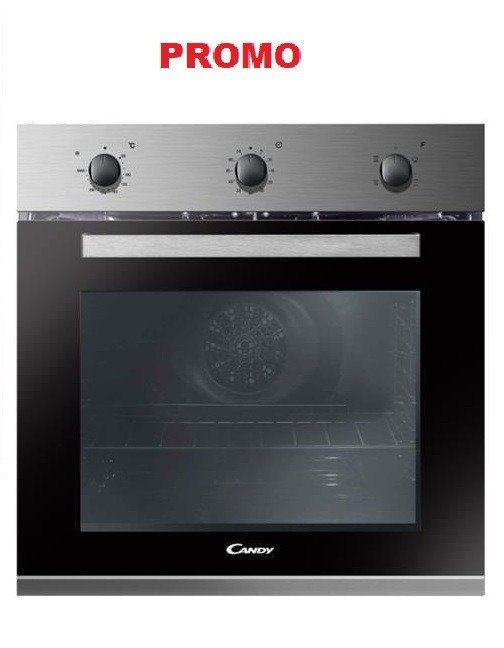 Forno Elettrico CANDY da Incasso Capacità 65 Litri Multifunzione Ventilato Colore Acciaio Inox Cod: CMFM5X/1/E