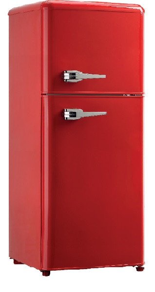Frigorifero STAYLUX Vintage doppia porta Classe Energetica A++ 138 LT colore Rosso cod: BCD-138LT-RET-ROSSO