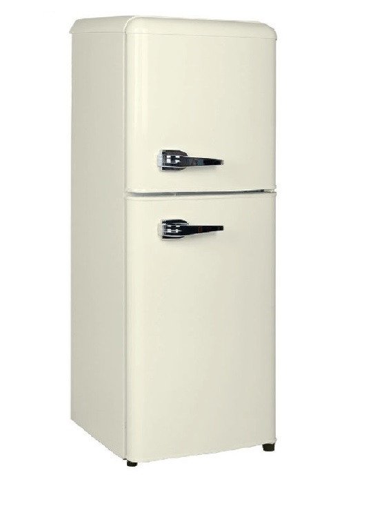 Frigorifero STAYLUX Vintage doppia porta Classe Energetica A++ 138  LT colore Crema cod: BCD-138LT-RET-CREMA