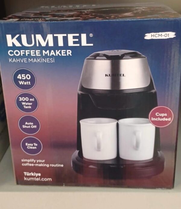 Macchina caffè Espresso KUMTEL 450 W, 0.3 Litri, Acciaio Inossidabile cod: HCM-01