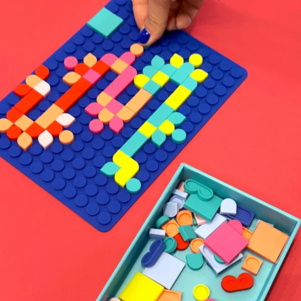 Mosaici ad incastro Silipop, blu, Supersmall